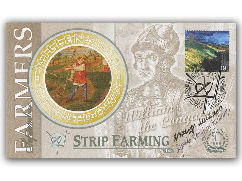 Medwyn Williams & Gwenda Vaughan-Williams signed 1999 Farming cover