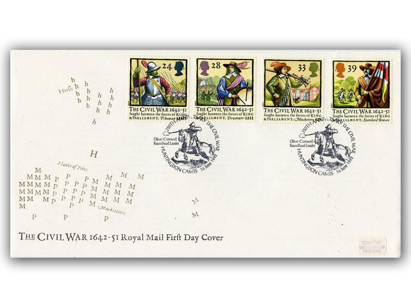 1992 English Civil War First Day Cover