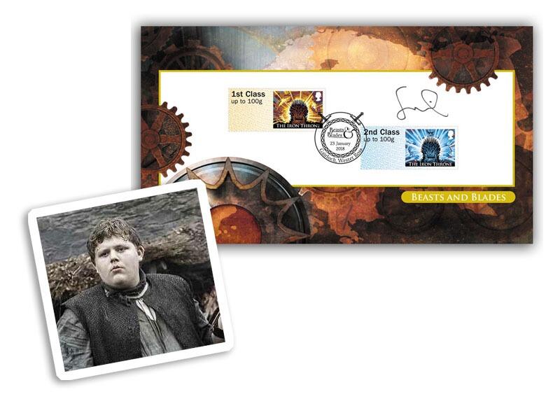 2018 Post & Go - Game of Thrones Machine stamps - signed Sam Coleman