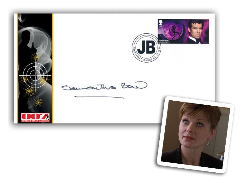 James Bond, signed Samantha Bond 'Miss Moneypenny'