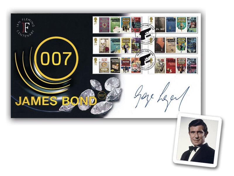 James Bond 2008, signed George Lazenby 007