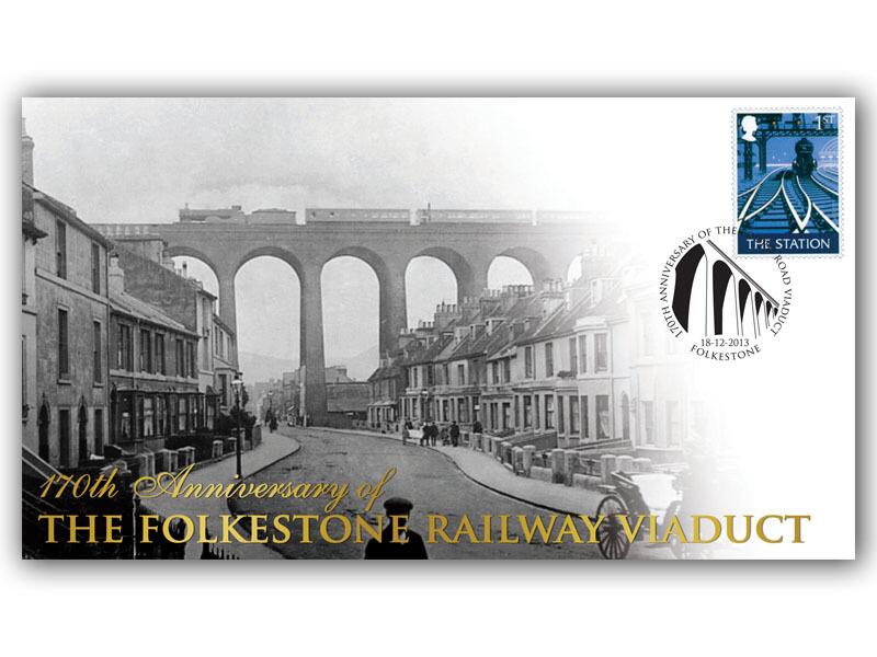 Folkestone Viaduct, Victorian era Railway Collectable