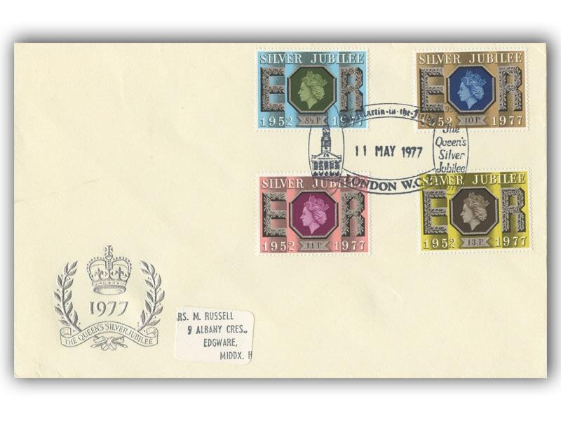 1977 Silver Jubilee, St Martin's in the Field, London special postmark