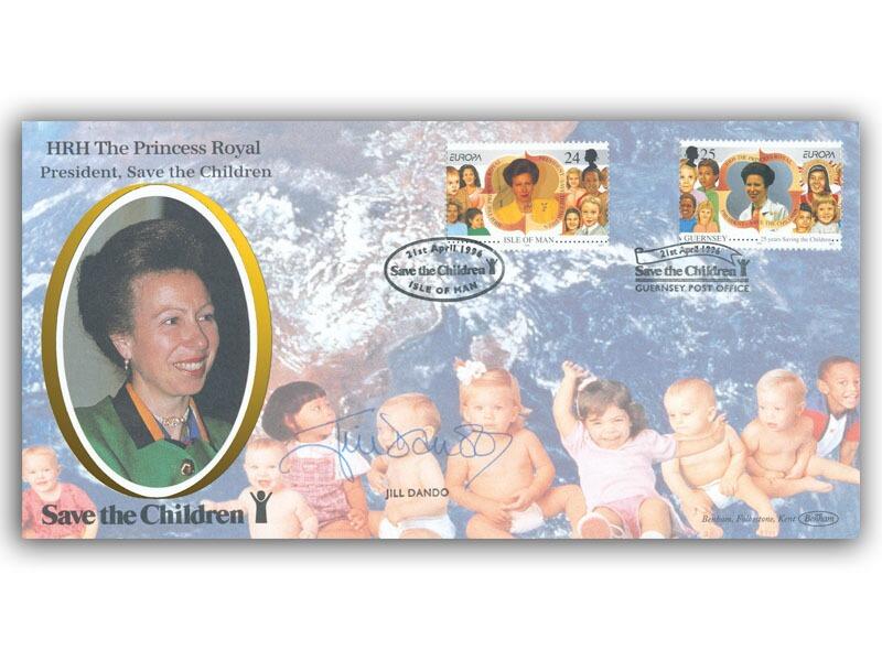 Jill Dando signed 1996 Save the Children cover