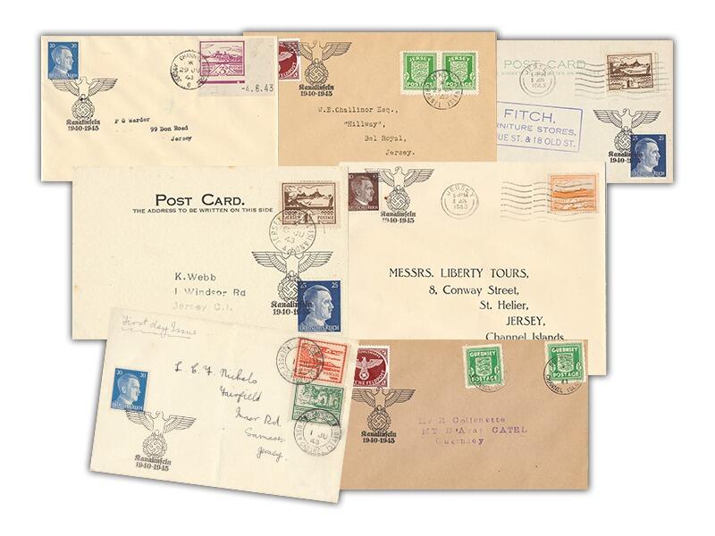 Channel Island & German Stamp Cover Collection