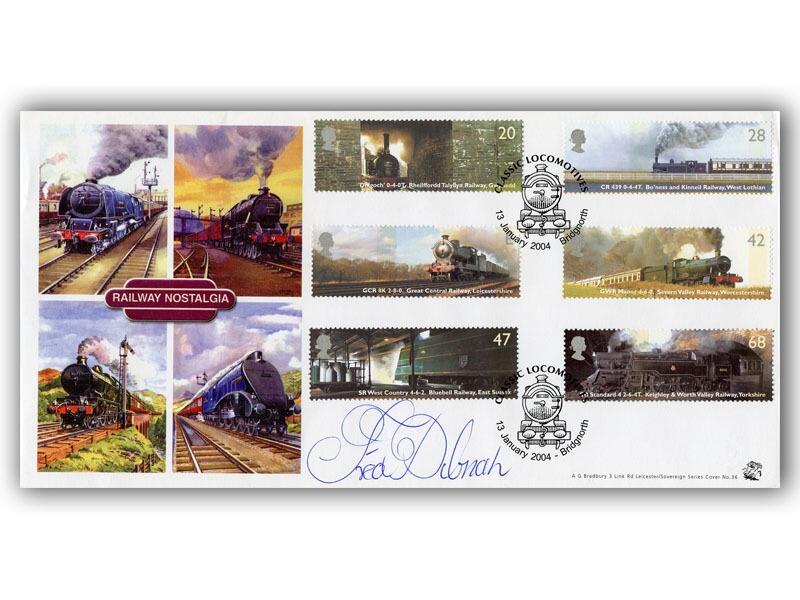 Fred Dibnah signed 2004 Classic Locomotives, Railway Nostalgia Bradbury official.