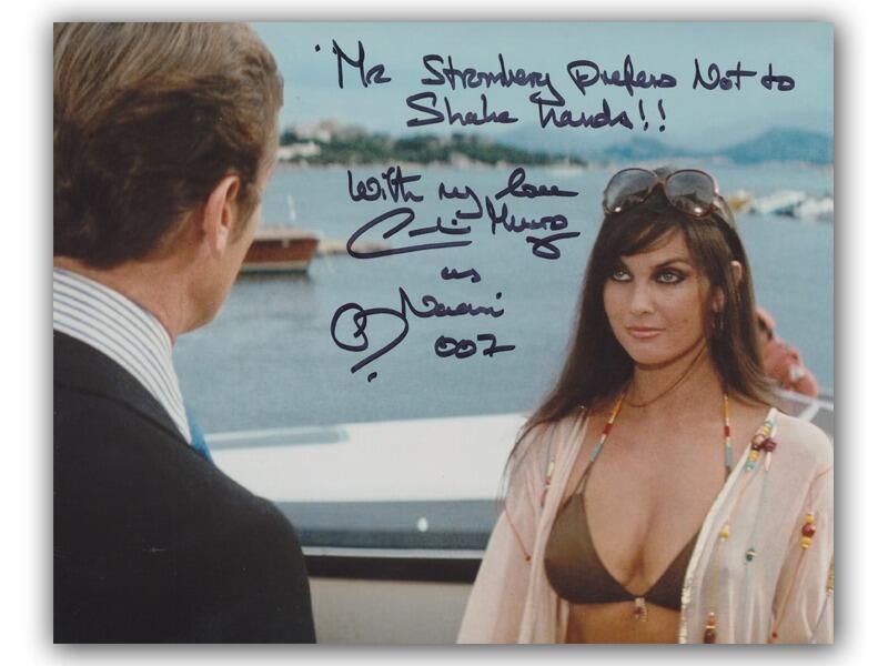 Caroline Munro 'Naomi' Bond Girl signed photo