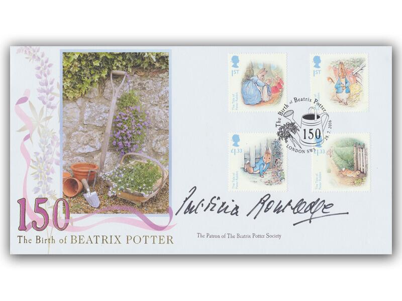 Beatrix Potter Stamps From Miniature Sheet | Signed Patricia Routledge