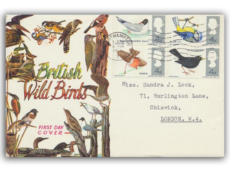 1966 Birds, phosphor, Southampton T slogan