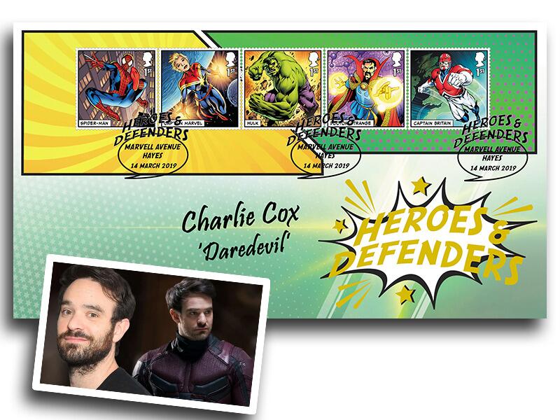 Charlie Cox 'Daredevil' Marvel Autographed first day cover
