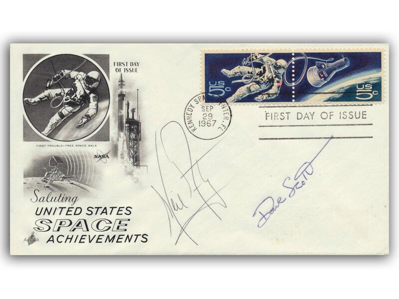 Neil Armstrong & Dave Scott Autographed | Apollo 11 Space Collectable