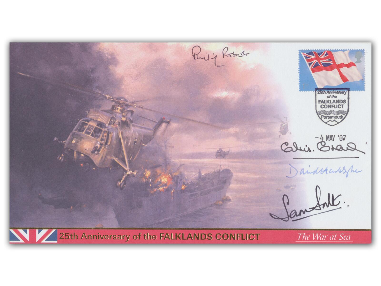 Sam Salt, David Hart-Dyke, Christopher Craig & Phillip Roberts Autographs | Falklands Veterans