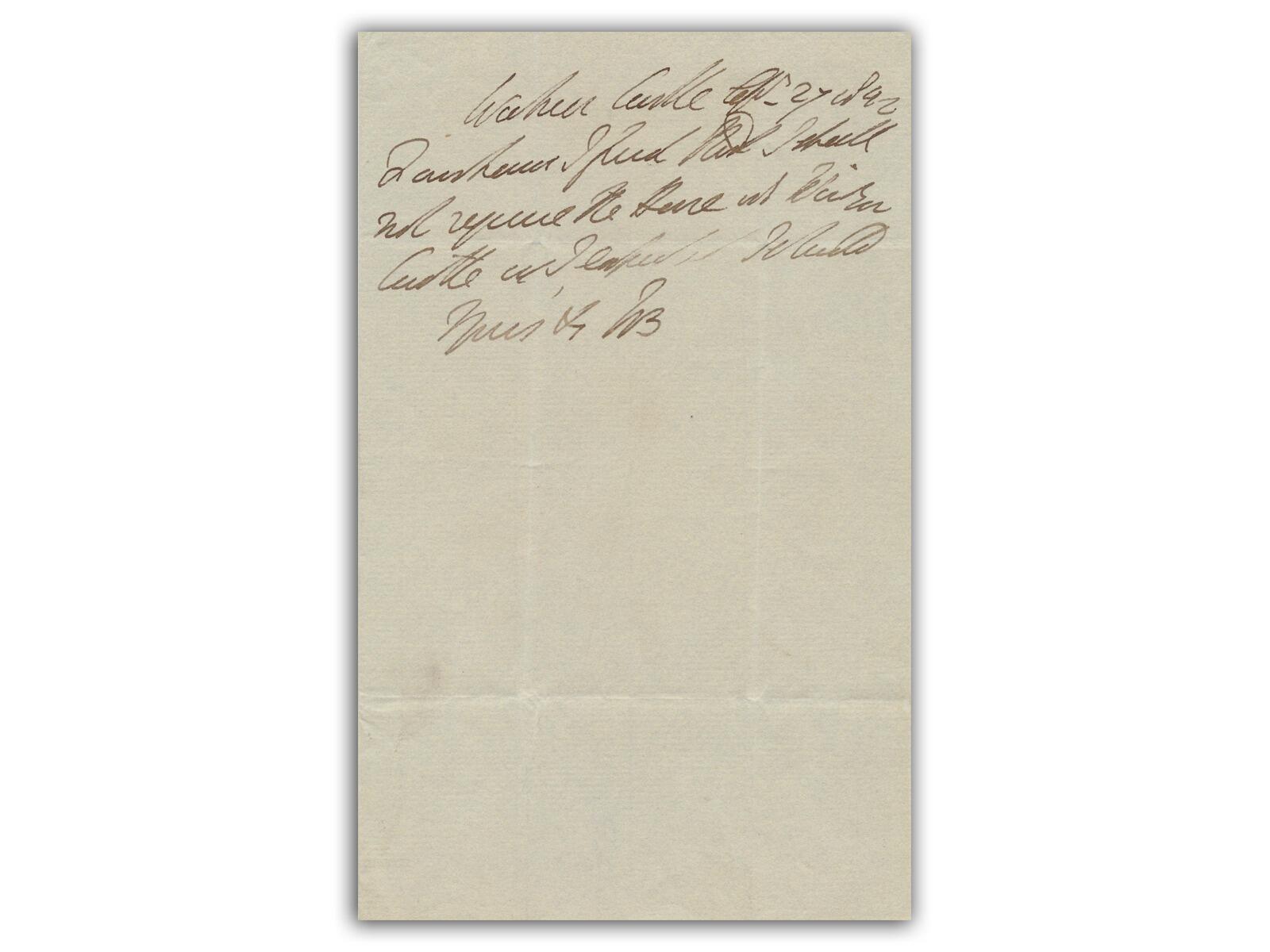 Duke of Wellington Autograph | 1842 Signed Letter