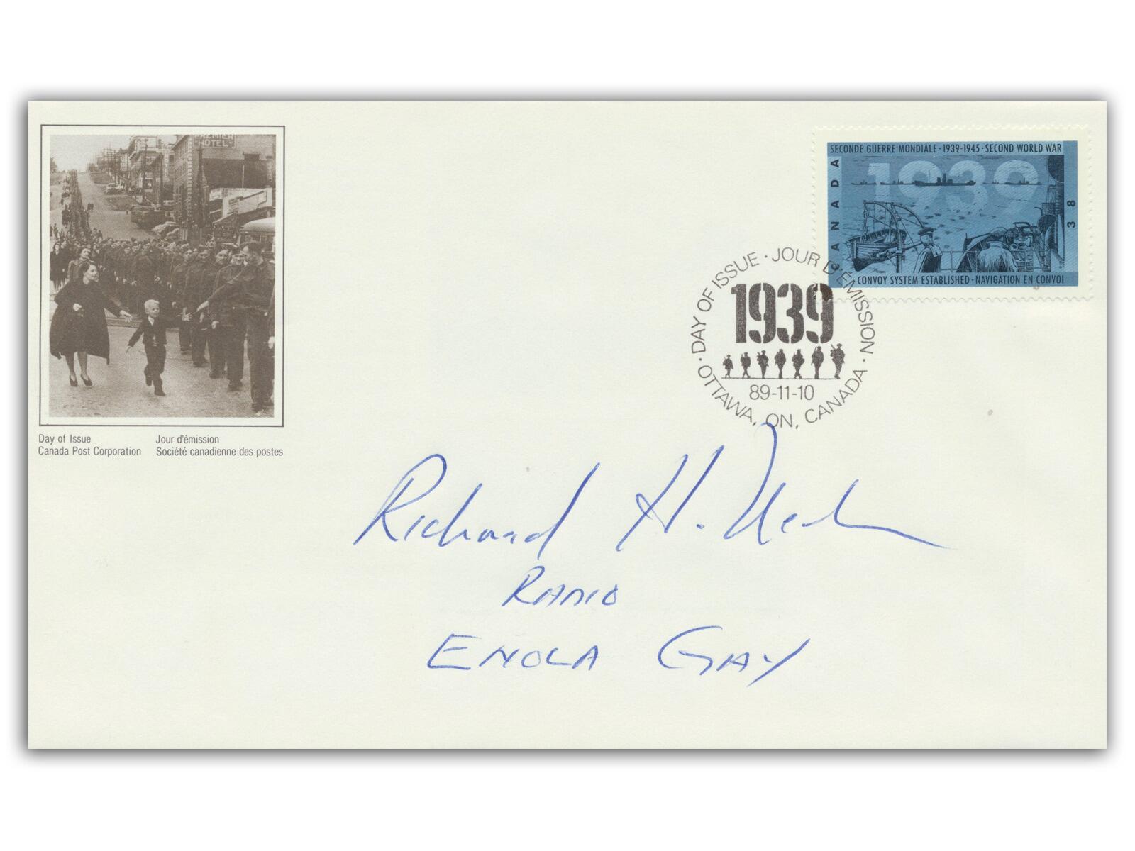 Richard Nelson Autograph | Atomic Bomb Crew
