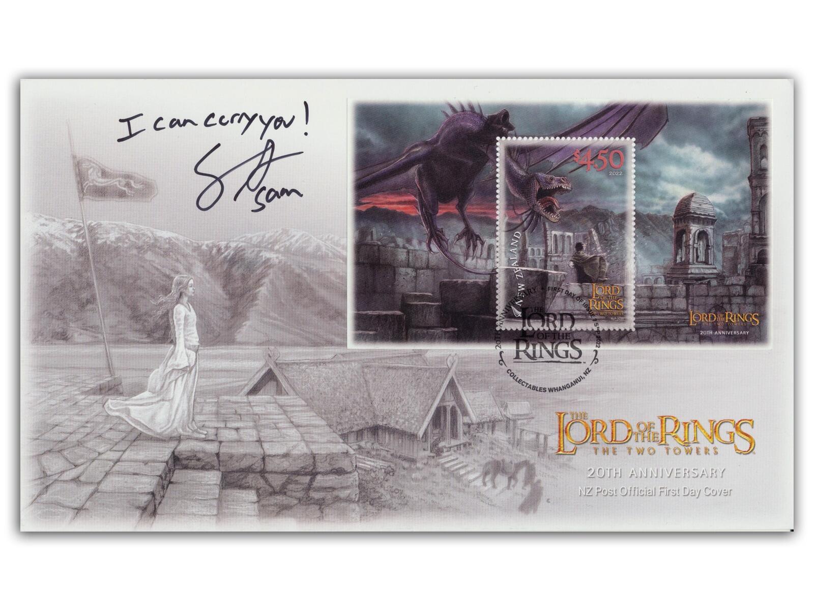 Lord of the Rings | 'Two Towers' Dragon $4.50 signed Sean Astin