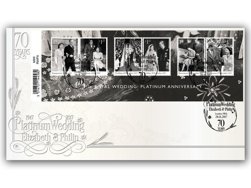 2017 Platinum Wedding Barcode Miniature Sheet Cover