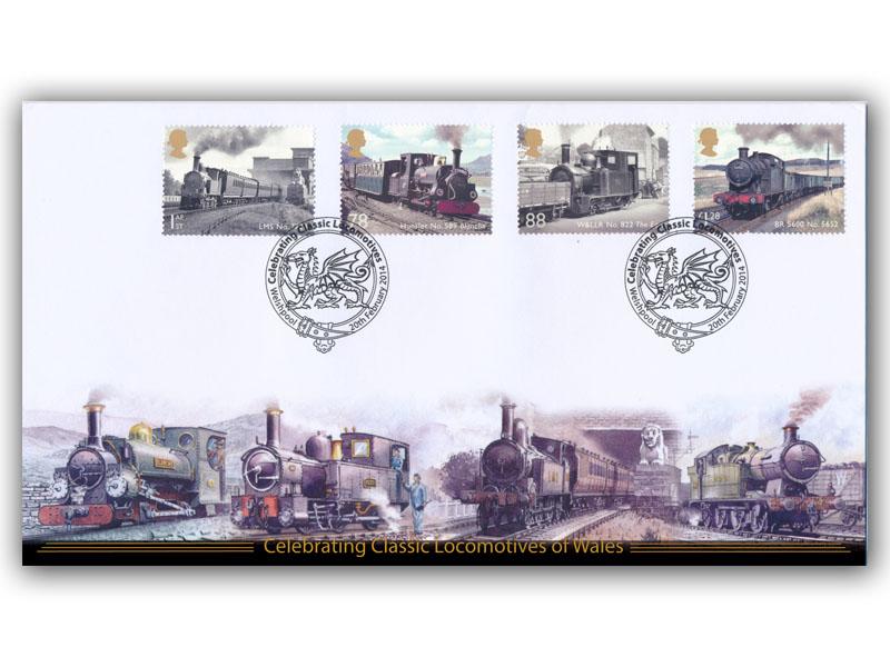 Classic Locomotives of Wales Miniature Sheet stamps