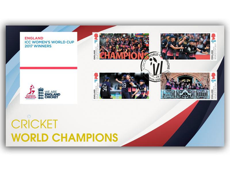 Women's Cricket World Cup Championships Stamps from the Miniature Sheet