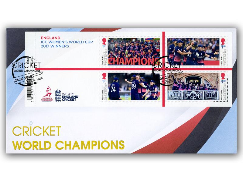 Womens Cricket World Cup Championships Barcode Miniature Sheet