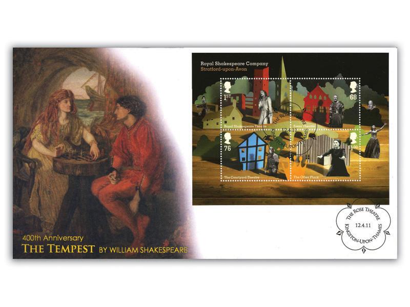 Shakespeare The Tempest Miniature Sheet Cover
