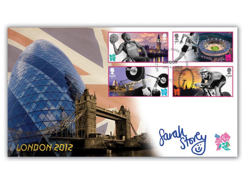 London 2012 Paralympic Games signed Dame Sarah Storey DBE