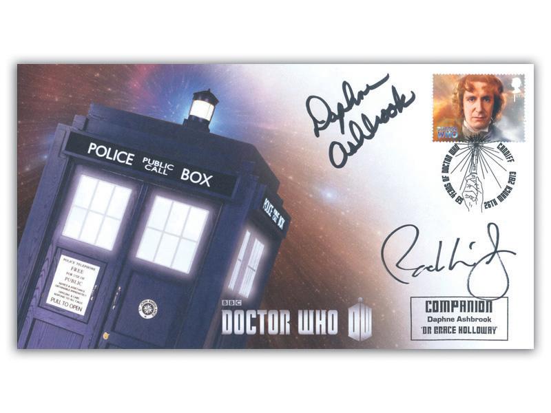 2013 Classic TV, Doctor Who, signed by Daphne Ashbrook and Paul McGann