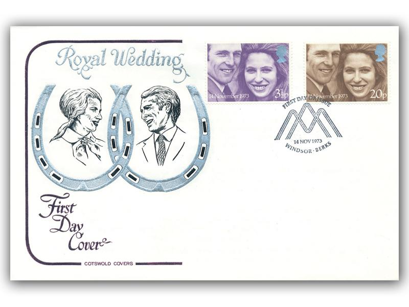 1973 Royal Wedding, Windsor postmark