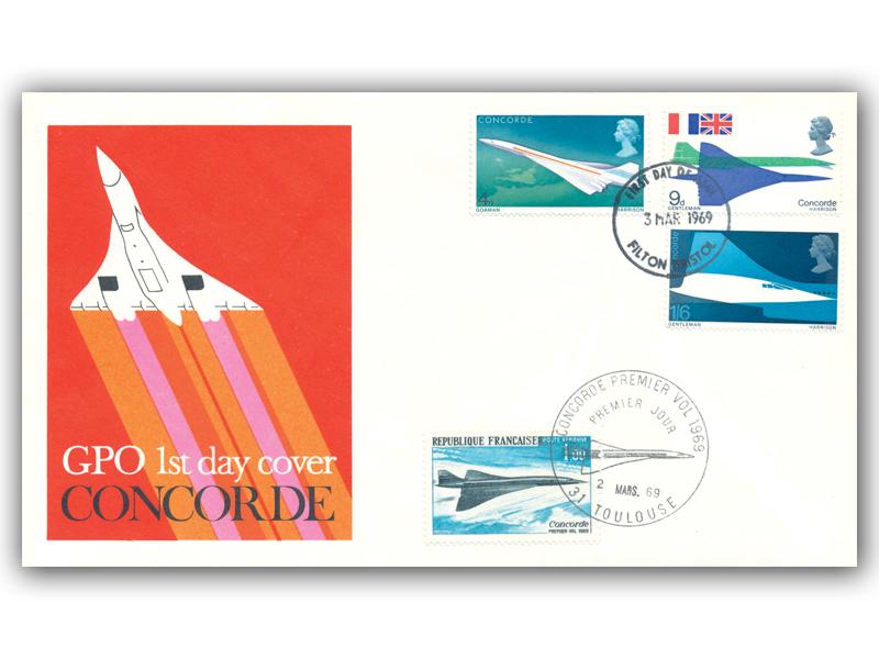 1969 Concorde, GB & French Double