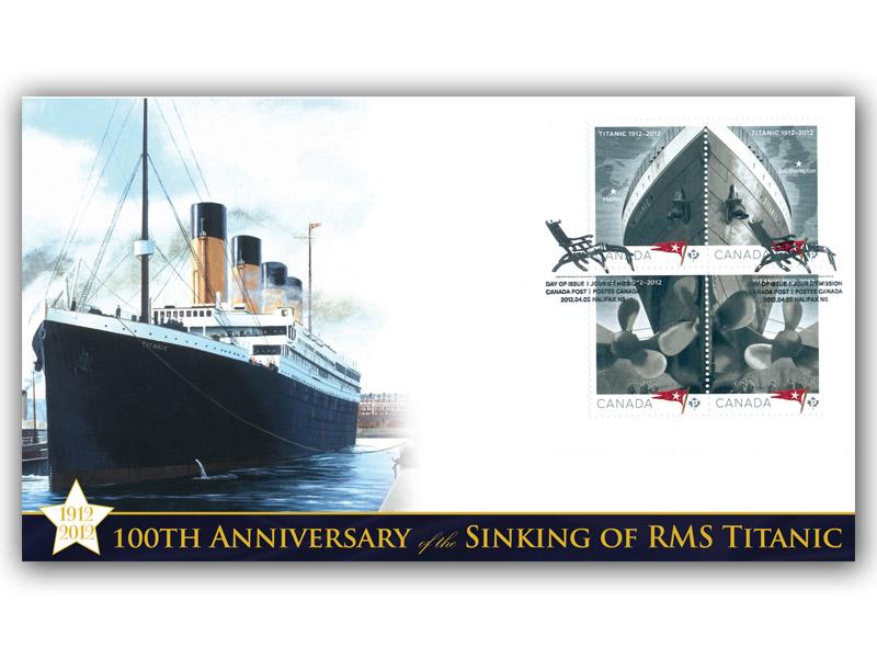 Titanic Centenary Canada Stamps Cover