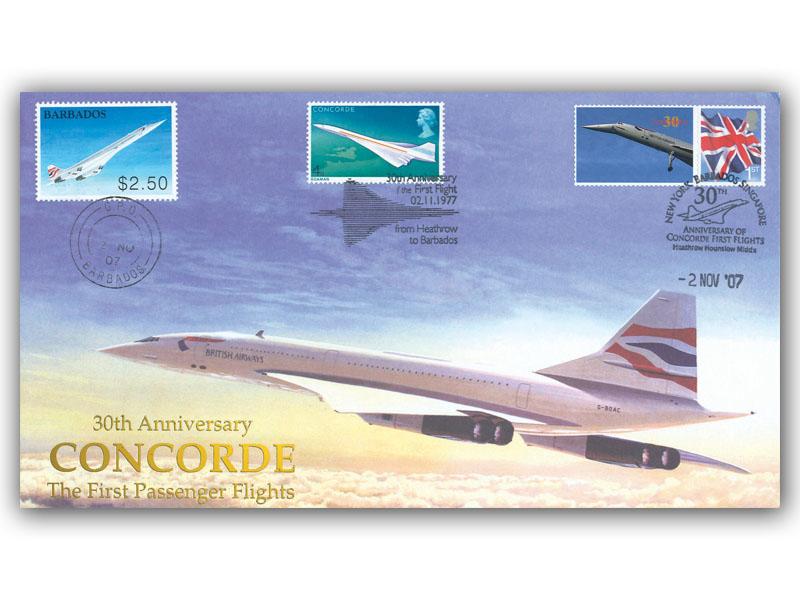 Concorde First Flight to Barbados 30th Ann