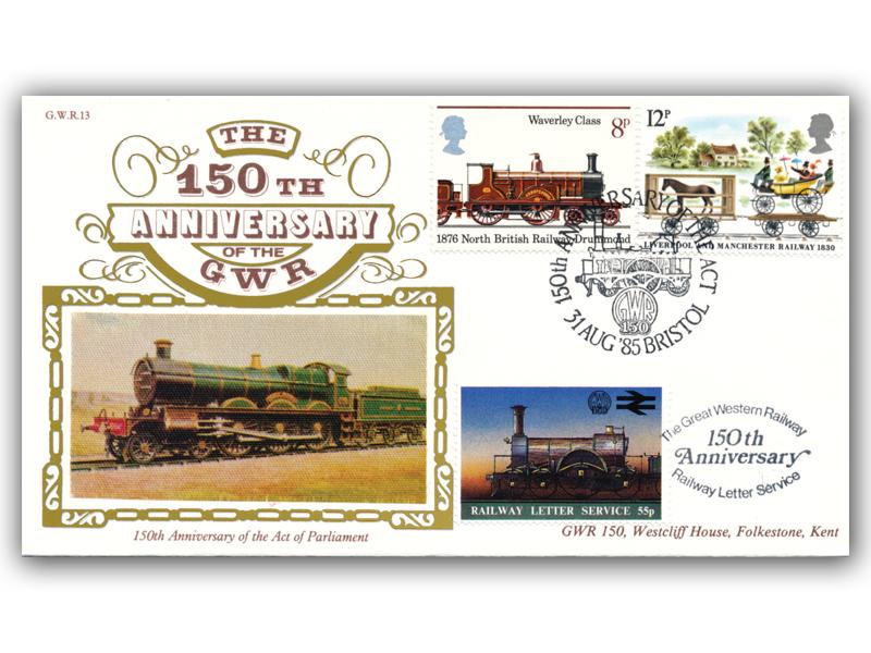 1985 150th Anniversary of the Great Western Railway - Act of Parliament