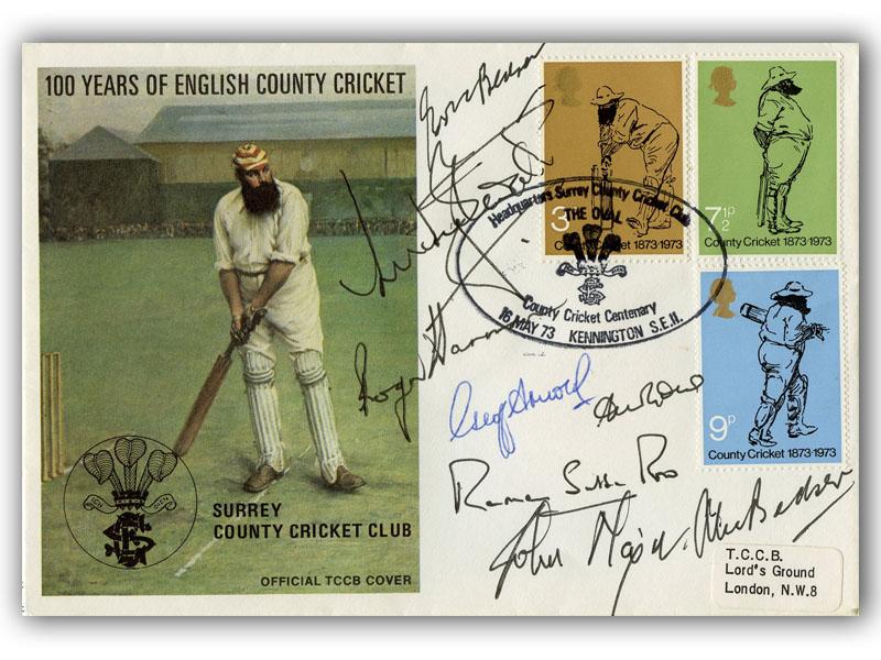 Surrey Cricket Team signed TCCB cover