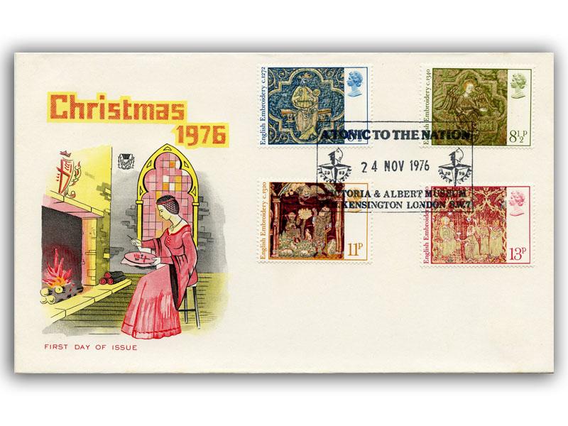 1976 Christmas, V&A Museum postmark