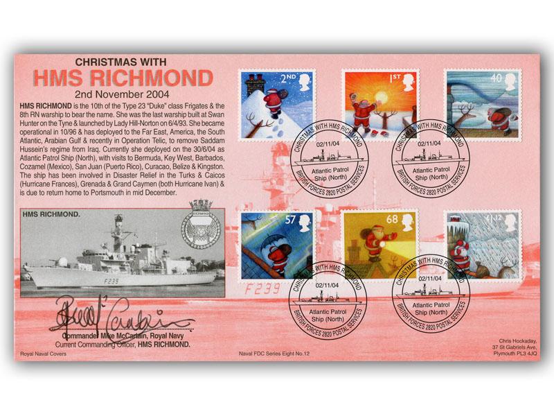 2004 Christmas, HMS Richmond official
