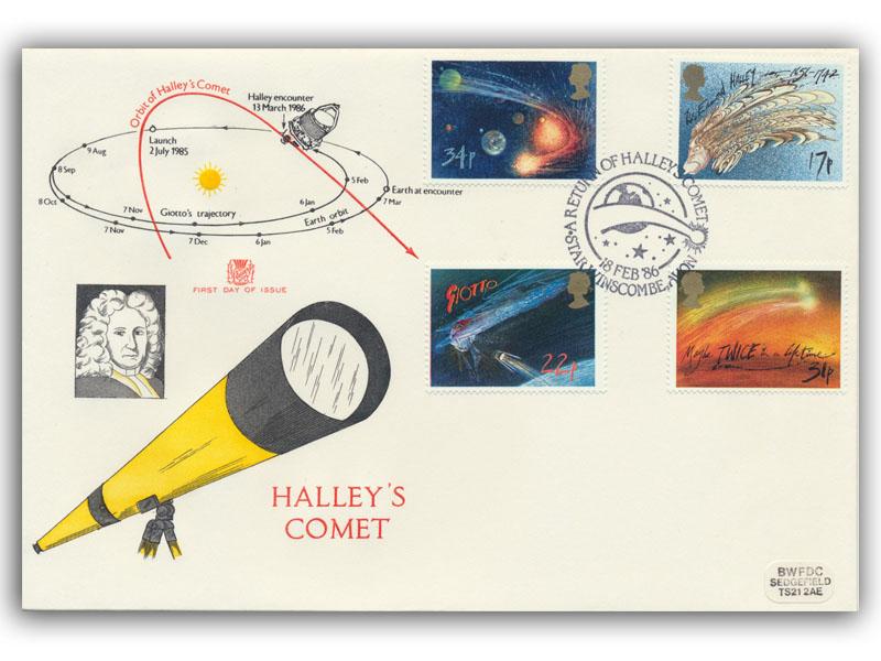 1986 Halley's Comet First Day Cover
