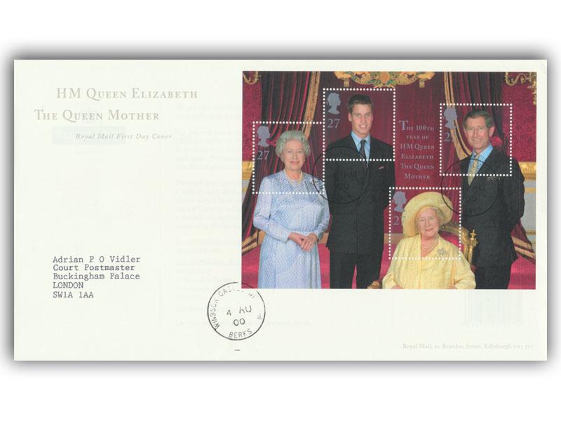 2000 Queen Mother, Windsor Castle CDS