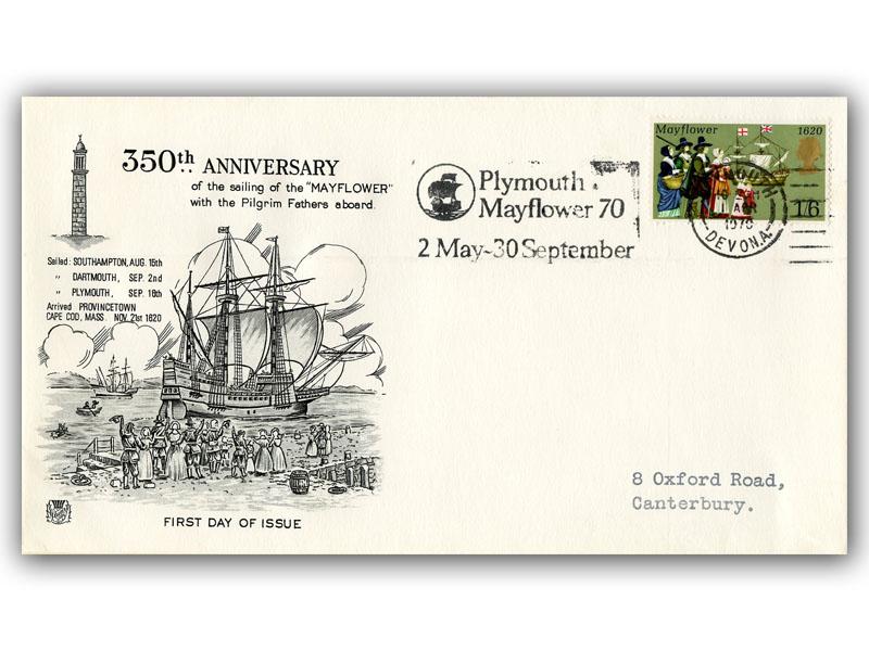 1970 Anniversaries, Mayflower slogan