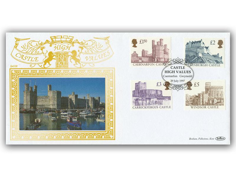 1997 Castle High Values, Caernarfon postmark