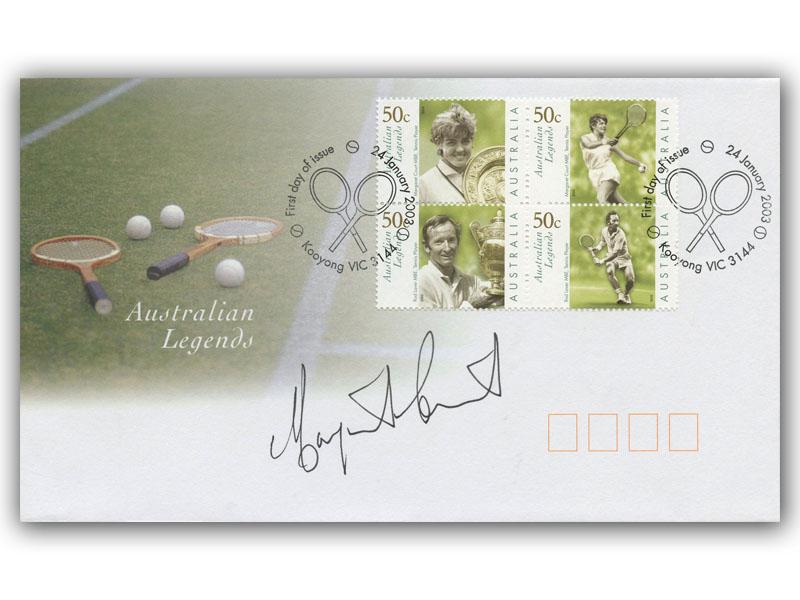 Margaret Court signed 2003 Australian Legends cover