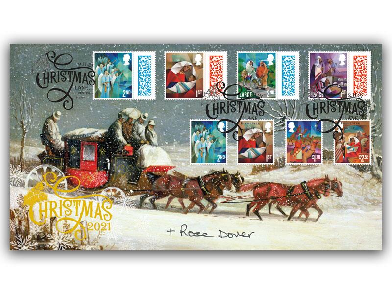 Christmas 2021 Stamps First Day Cover