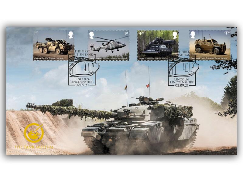 British Army Vehicles - Miniature Sheet Stamps