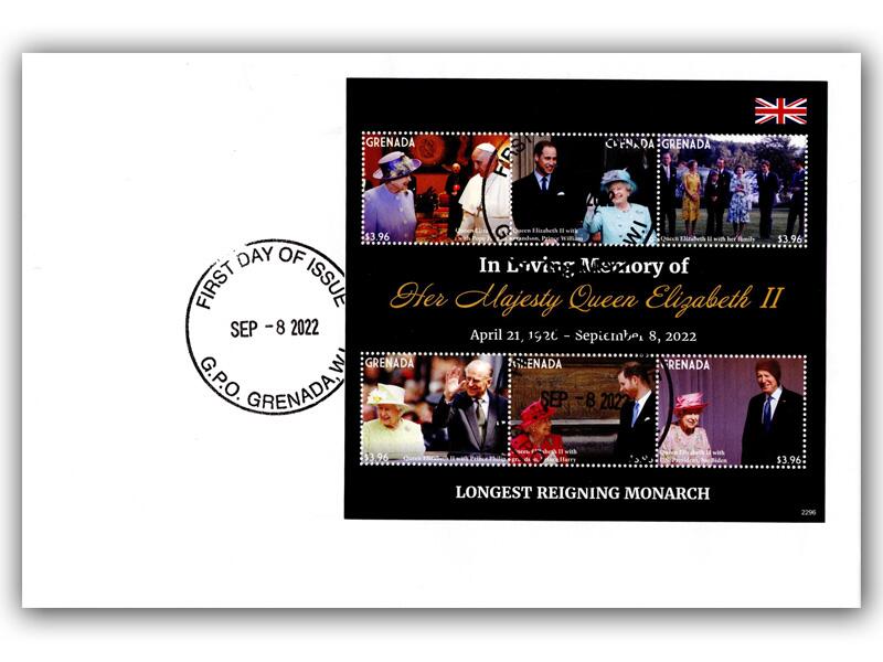 Grenada - Queen Elizabeth II Memorial miniature sheet (6 stamps)