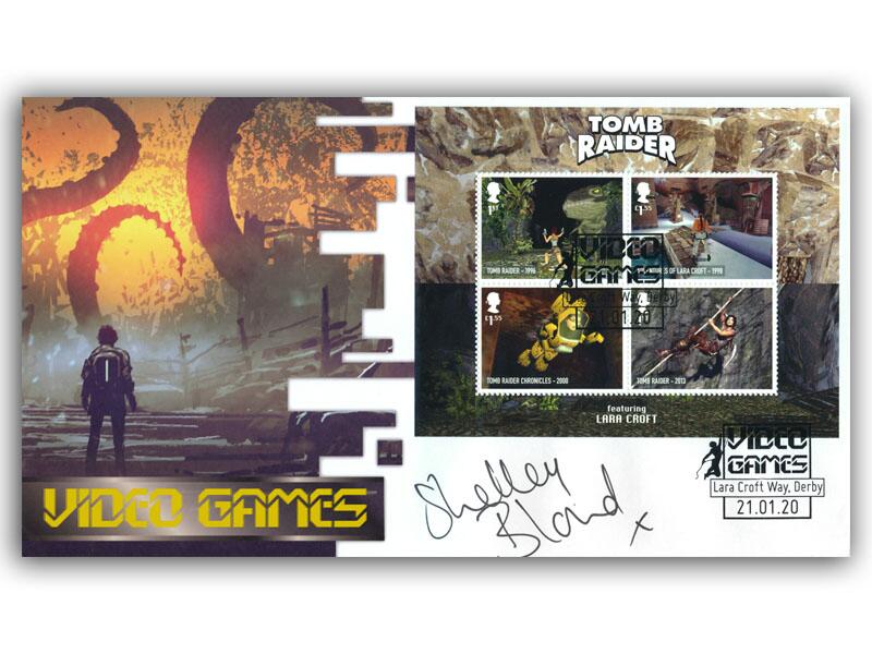 Video Games Miniature Sheet Cover signed by: Shelley Blond