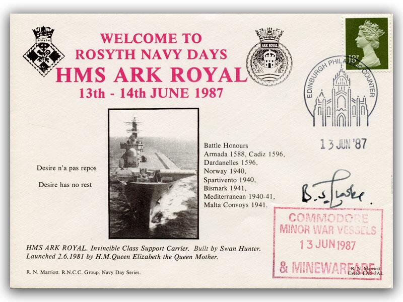 1987 HMS Ark Royal Navy Days, Signed