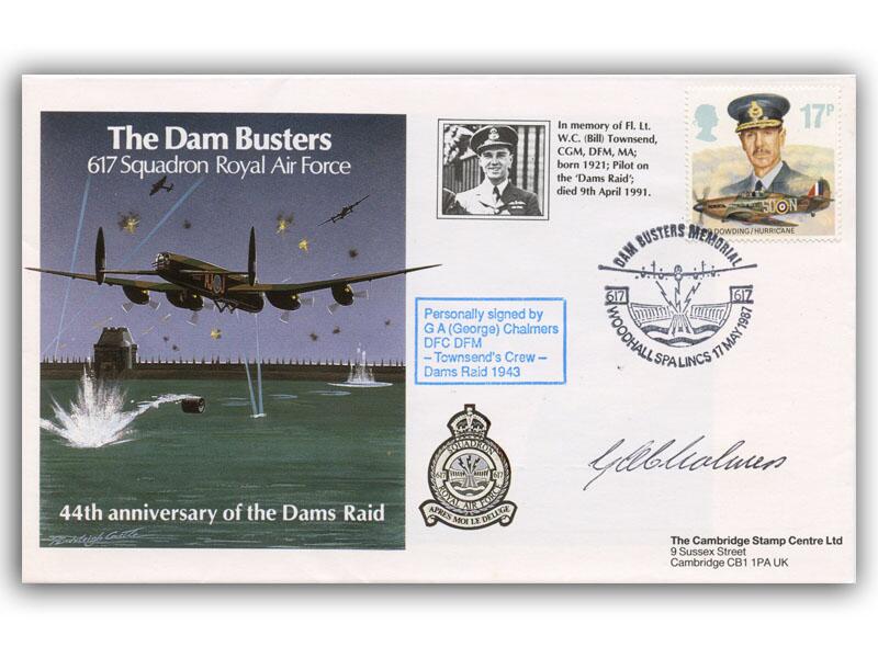 George Chalmers signed 1987 Dambusters cover
