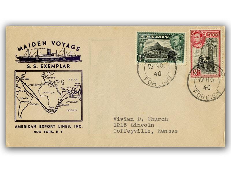 1940 SS Exemplar Maiden Voyage