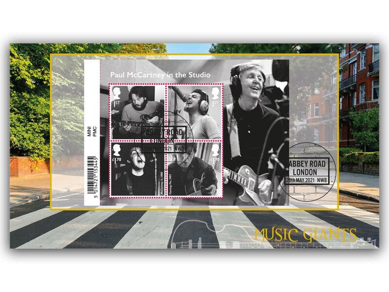 Paul McCartney Barcoded Miniature Sheet First Day Cover