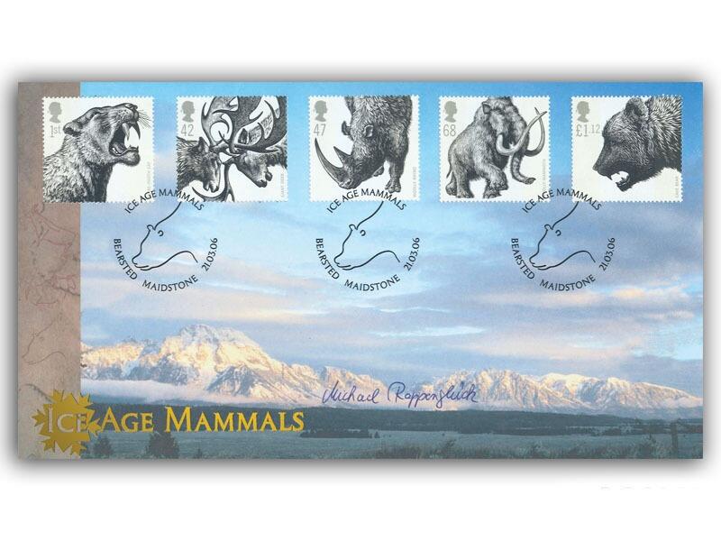 Ice Age Mammals, signed by Dr Michael Rappengluck