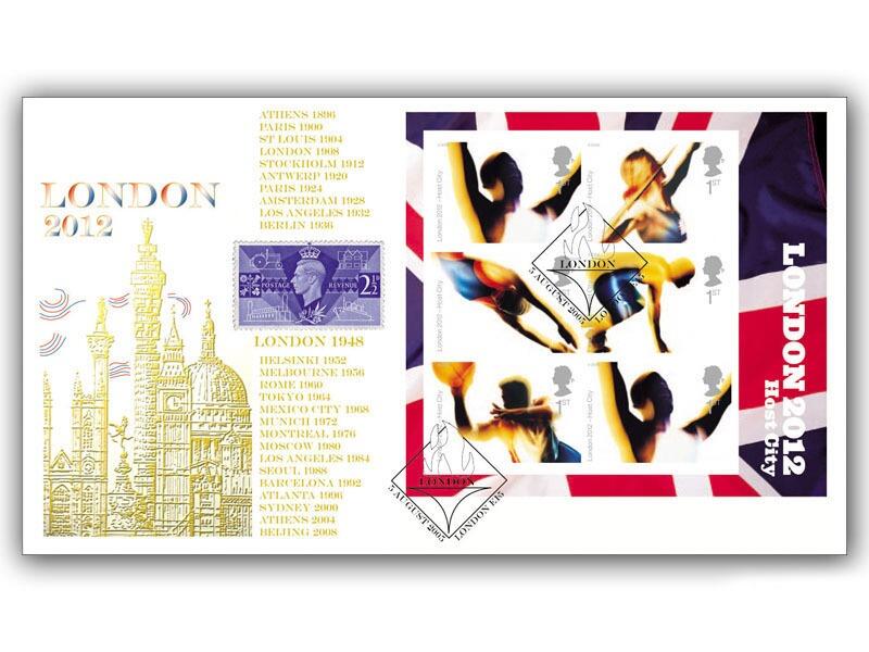 London Wins 2012 Olympic Bid - miniature sheet