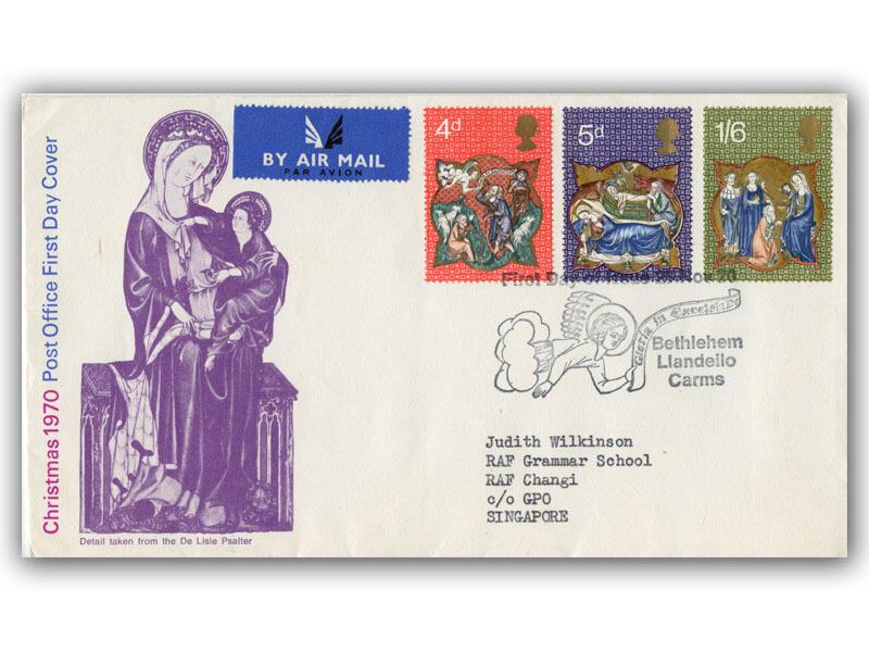 1970 Christmas, Bethlehem postmark